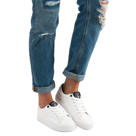 J. Star Zapatillas con cordones blanco 4