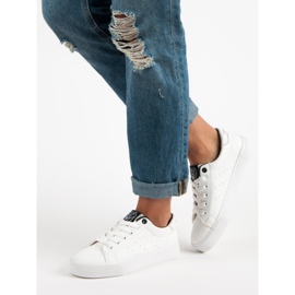 J. Star Zapatillas con cordones blanco 5