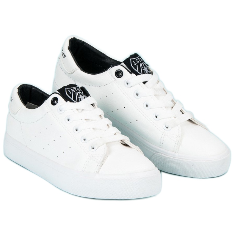 J. Star Zapatillas con cordones blanco 1