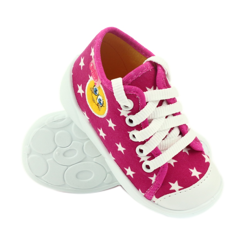 Befado zapatos para niños zapatillas zapatillas 218p055 blanco rosa 3