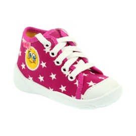 Befado zapatos para niños zapatillas zapatillas 218p055 blanco rosado 1