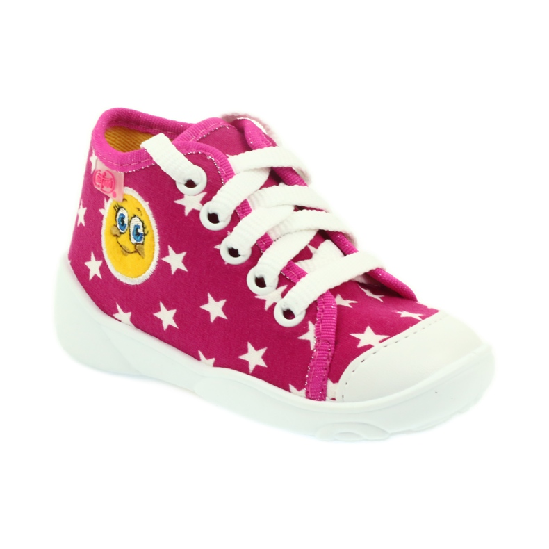 Befado zapatos para niños zapatillas zapatillas 218p055 blanco rosa 1