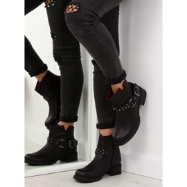 Negro Botas con tachuelas negro 810-PA Negro 1