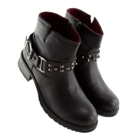 Negro Botas con tachuelas negro 810-PA Negro 3