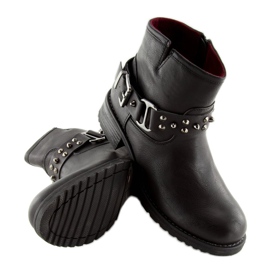 Negro Botas con tachuelas negro 810-PA Negro 4