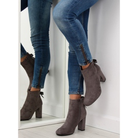 Botines de tacón gris E5120 L.GRAY 2