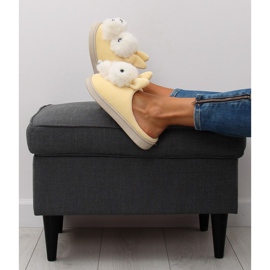 Zapatillas de mujer amarillas DD90 beige amarillo 5