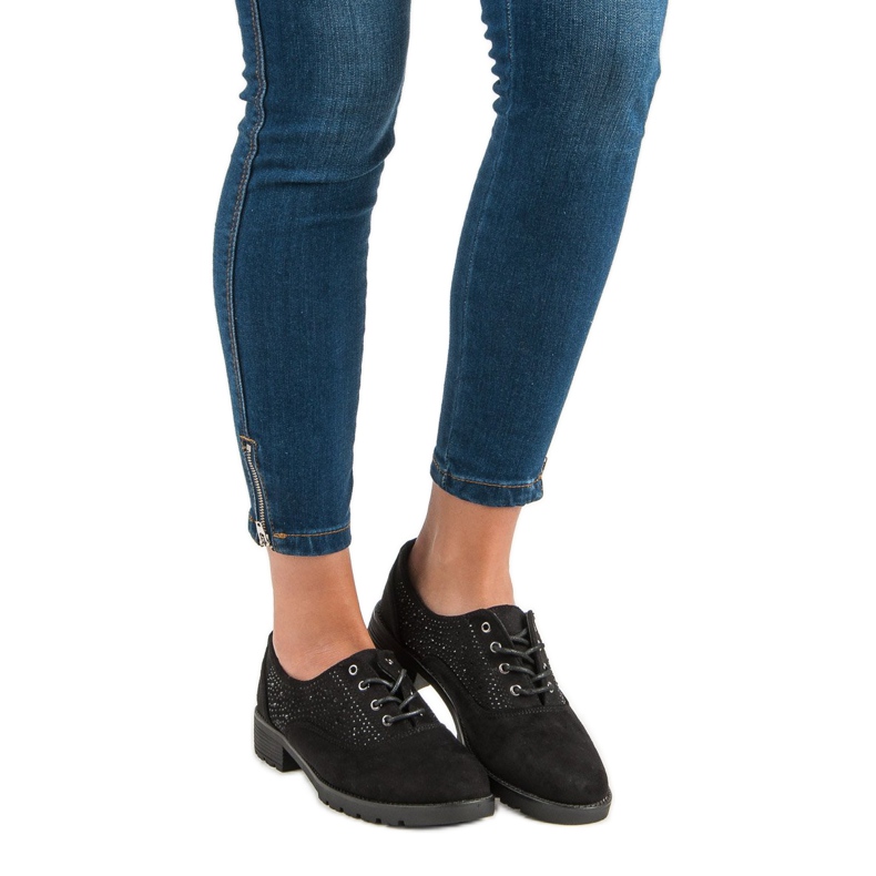 Zapatos de ante negros 1