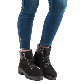 Tramperos de gamuza negro 1 Tramperos de gamuza negro 1