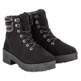 Tramperos de gamuza negro 6