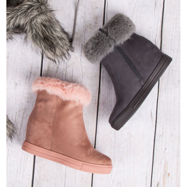 Seastar Botas de cuña rosa 1
