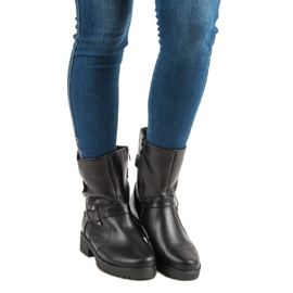 Trabajadores de botas calientes negro 2