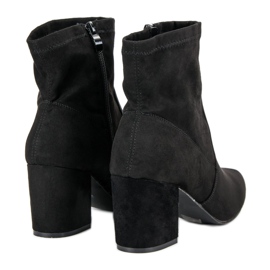 Small Swan Botas elegantes en un poste negro 5