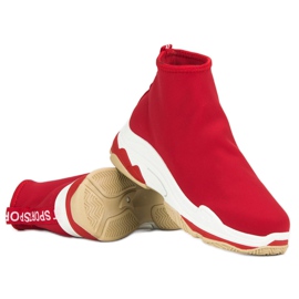 Calzado deportivo de moda rojo 4