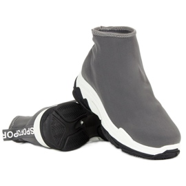 Calzado deportivo de moda gris 5