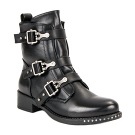 Seastar Botas de rock negro 2