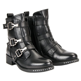Seastar Botas de rock negro 6