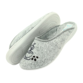 Zapatillas de fieltro Adanex café gris 4