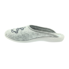 Zapatillas de fieltro Adanex café gris 2
