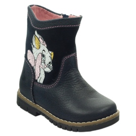 Ren But Botas de cuero para niños con Kitty Ren pero 1525 azul marino 1