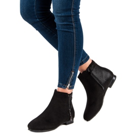 Botines planos negros 5