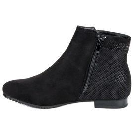Botines planos negros 1