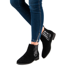 Botas Jodhpur de ante negras negro 4