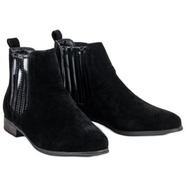 Botas Jodhpur de ante negras negro 3