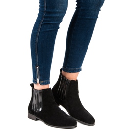 Botas Jodhpur de ante negras negro 5