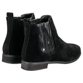 Botas Jodhpur de ante negras negro 2