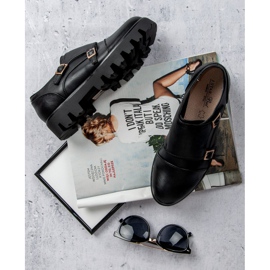 J. Star Zapatos monk casuales negro 6