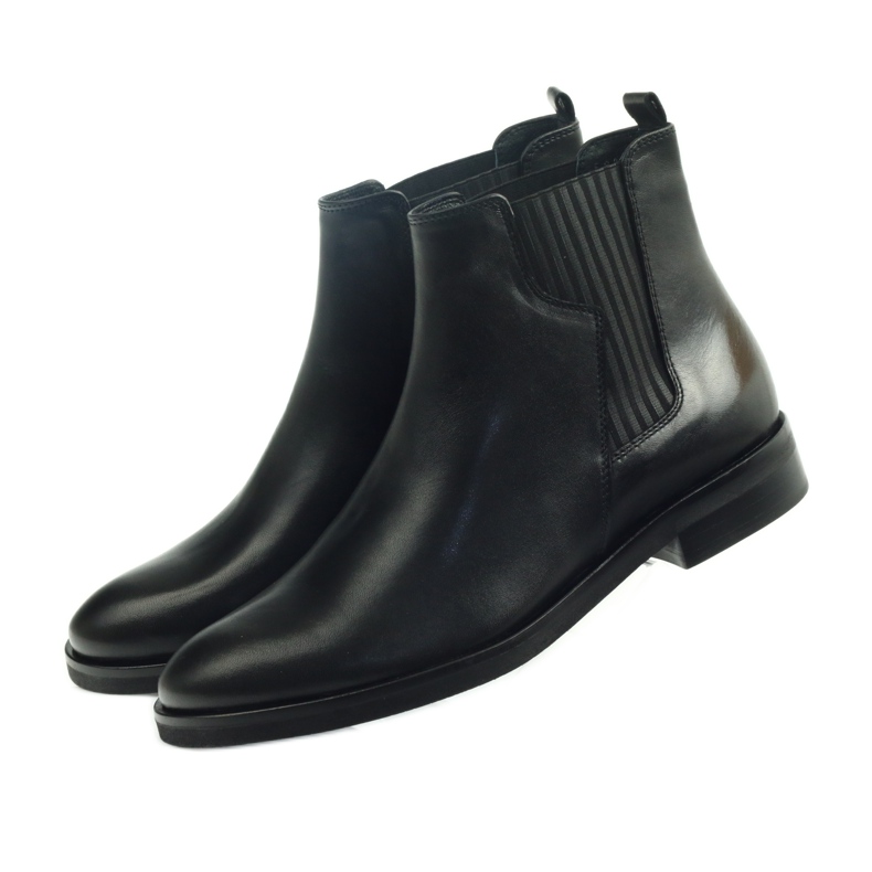 Botas Edeo negras, slip-on 3244 negro 3 Botas Edeo negras, slip-on 3244 negro 3