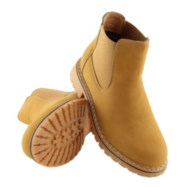 Botines chelsea camel 1367 camel amarillo 1