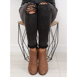 Botas de mujer beige L3526 Khaki 2