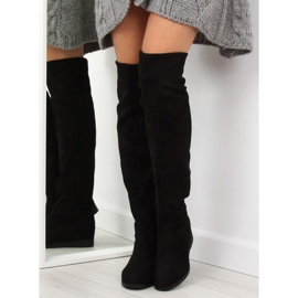 Botas de cuña negras 168-108 negras negro 5