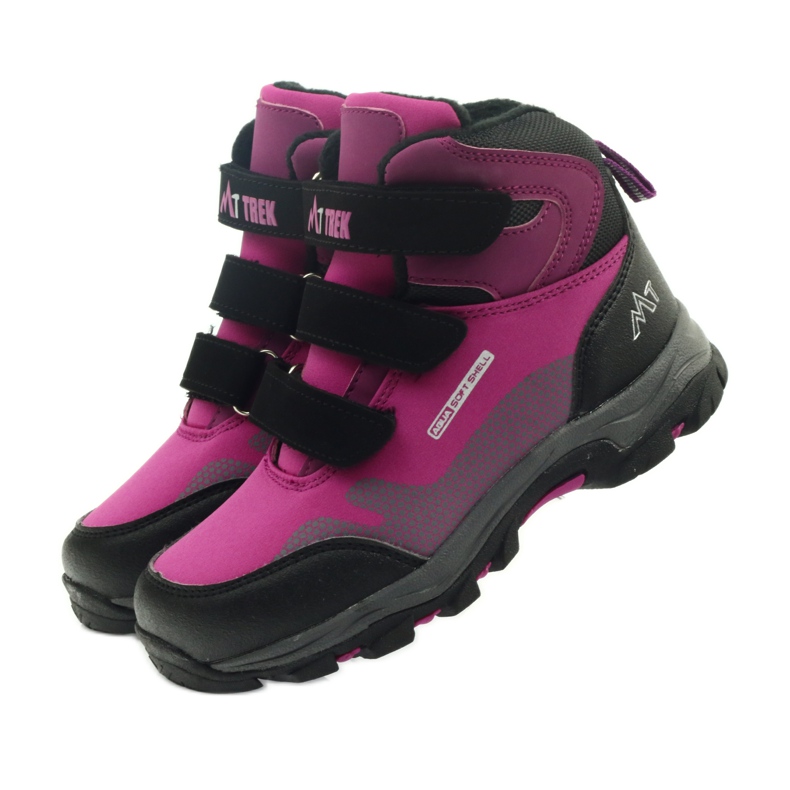 Mttrek Botines velcro MT TREK 011 fucsia negro violeta rosado 4