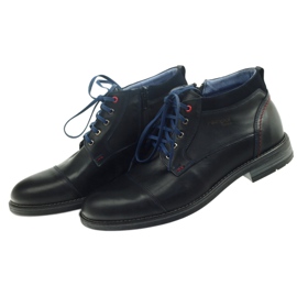 Nikopol Zapatos de cuero Nikople aislados con un control deslizante 689 negro 4