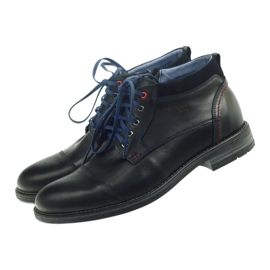 Nikopol Zapatos de cuero Nikople aislados con un control deslizante 689 negro 3