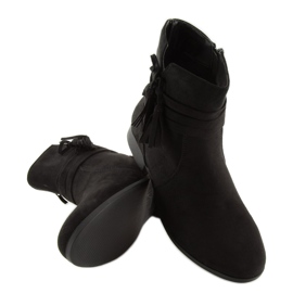 Botas de ante negro LL022 Negro 3