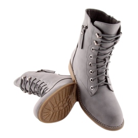 Botas con cordones gris workery 168-177 Grey 3