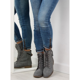 Botas con cordones gris workery 168-177 Grey 7
