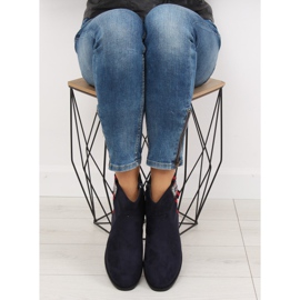 Botas de ante, azul marino 100-913B0-2 Azul 2