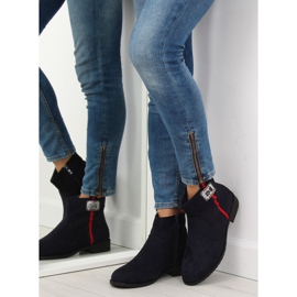 Botas de ante, azul marino 100-913B0-2 Azul 4