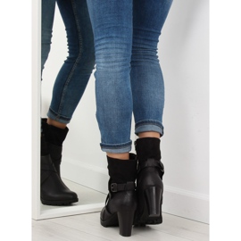 Botas negras de tacón C386 Black negro 1