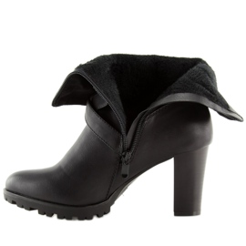 Botas negras de tacón C386 Black negro 2