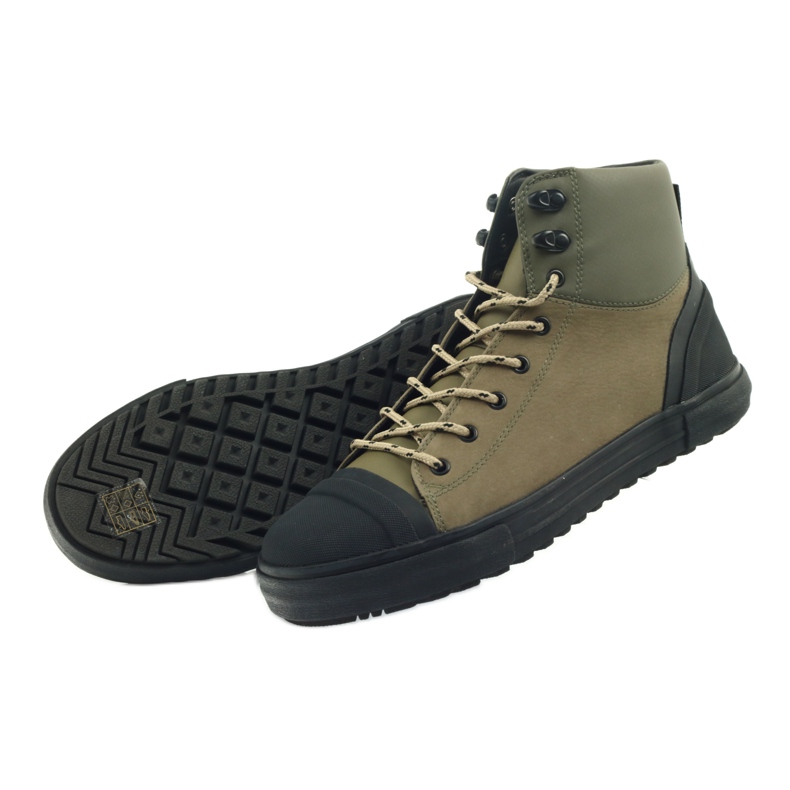 Zapatilla Armani Jeans Hombre Piel verde 4