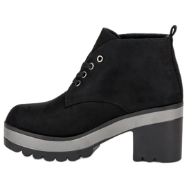 Botas ligeras de tacón alto negro 2