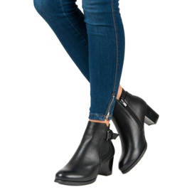 J. Star Botas de mujer elegantes negro 5