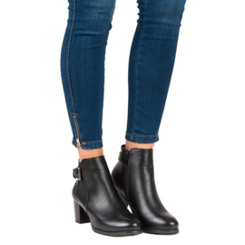 J. Star Botas de mujer elegantes negro 4