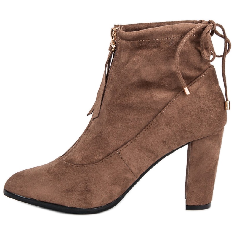 Mannika Botas de gamuza con estilo marrón 1 Mannika Botas de gamuza con estilo marrón 1
